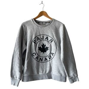 Pajar Canada Logo Women’s Gray Cropped Sweatshirt XL